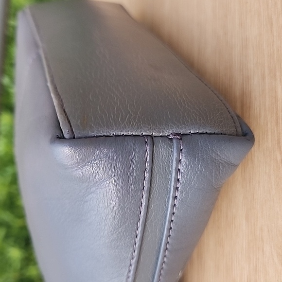 Vintage Coletta Mini Gray Genuine Leather Shoulder Bag - Picture 7 of 13